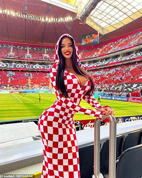 World Cups sexiest fan Ivana Knoll turns heads in revealing dress